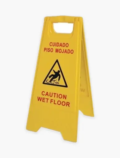 Señalizador piso mojado 